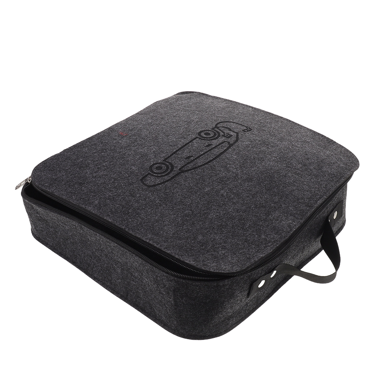 Car Cable Organizer - Felt Ev Storage Bag Compact Charging