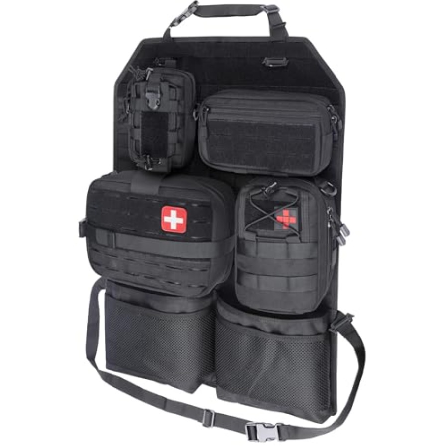 Car Seat Organizer - Tactical Car Seat Back Organizer Set,