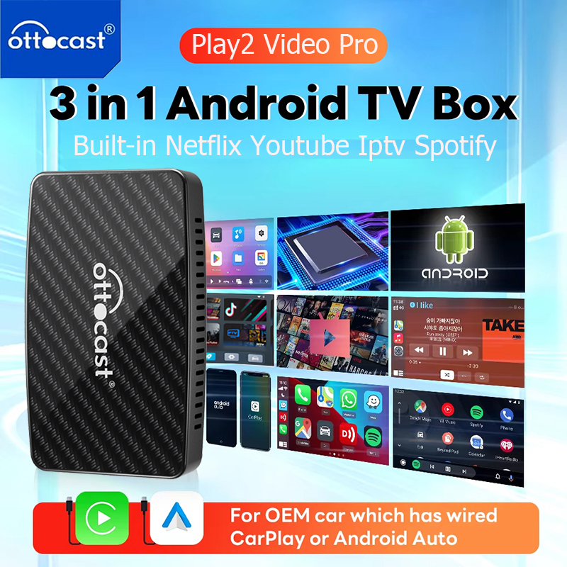 Car Accessories Youtube - OTTOCAST Android Tv Box Wireless CarPlay