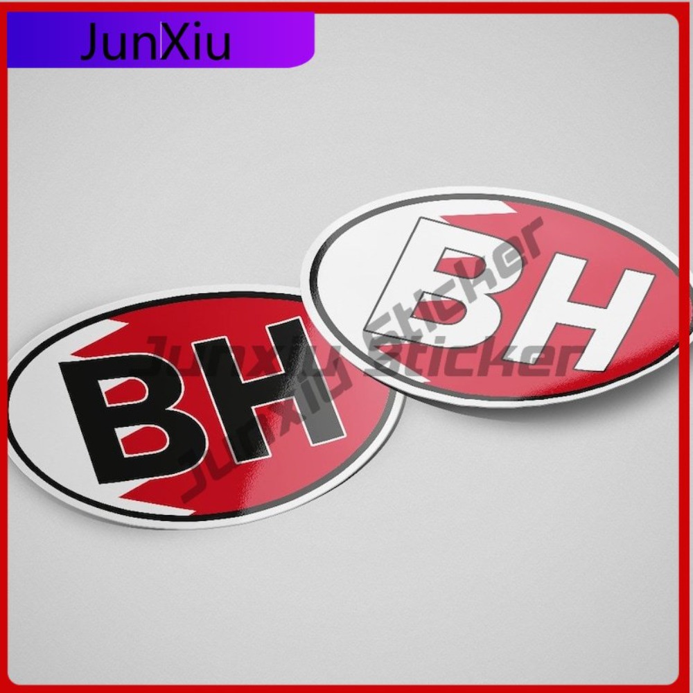 Bahrain BH Sticker Oval Flag W - Car Accessories Bahrain avis et prix