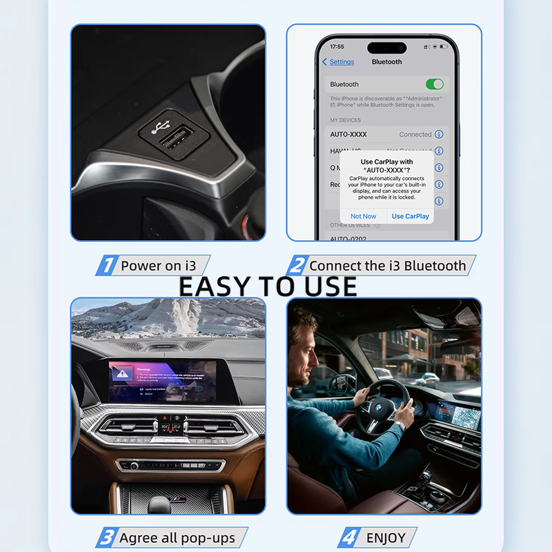 OTTOCAST i3 Carplay Ai Box Wir - Car Accessories Youtube avis et prix