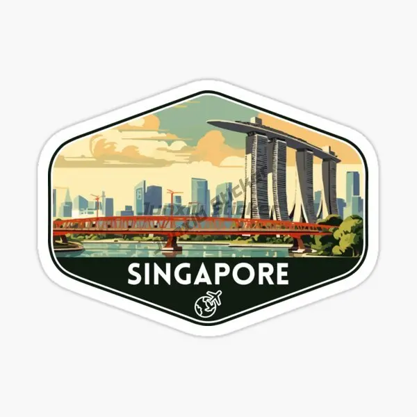 Singapore Flag Map Merlion Sce - Car Accessories Singapore avis et prix