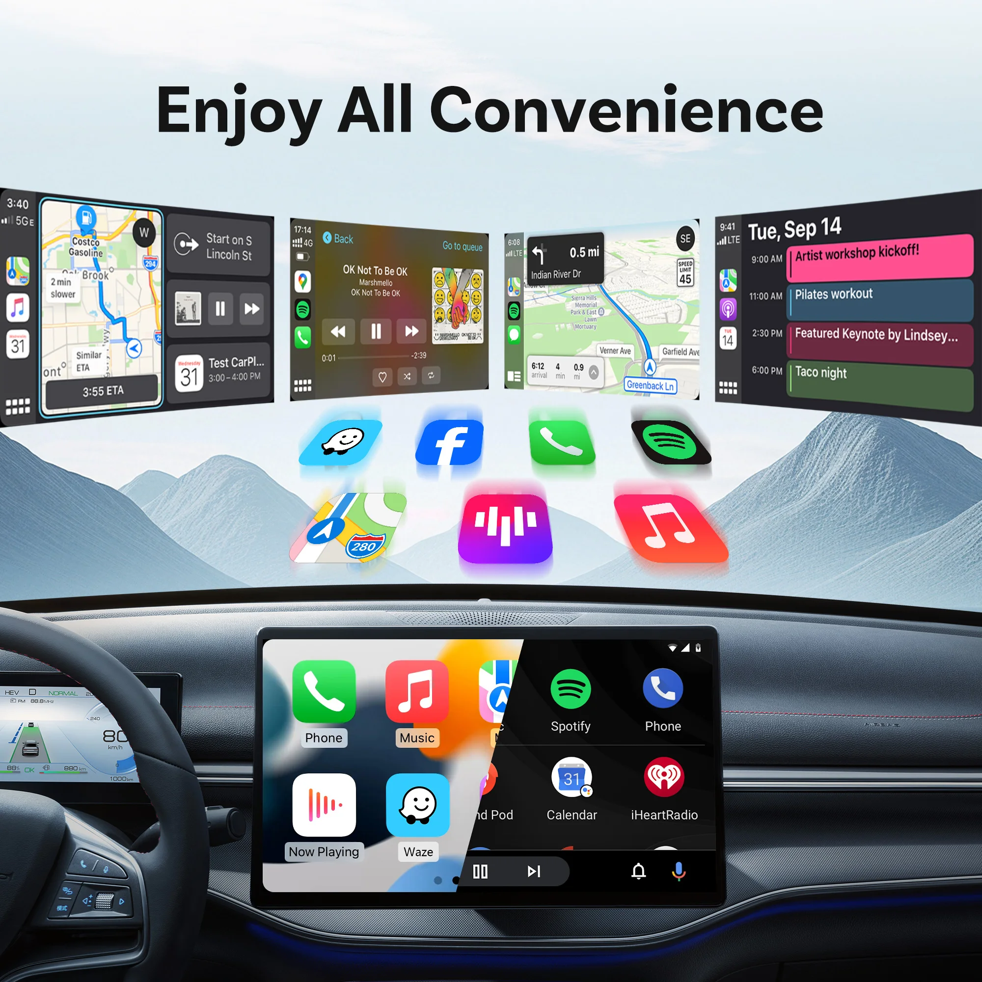 OTTOCAST Mini Nova Wired to Wi - Car Accessories Youtube avis et prix