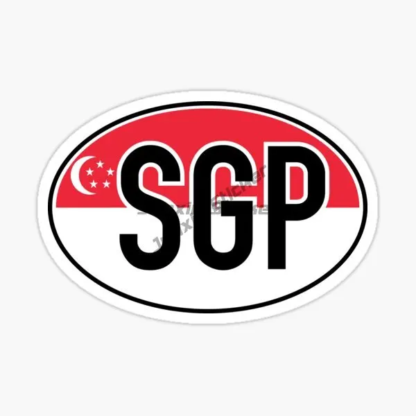 Singapore SGP Flag Map Merlion - Car Accessories Singapore avis et prix