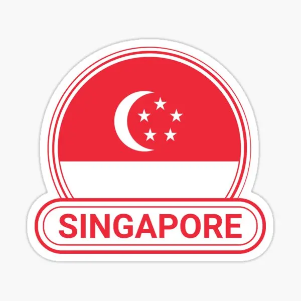 Singapore SGP Flag Map Merlion - Car Accessories Singapore avis et prix