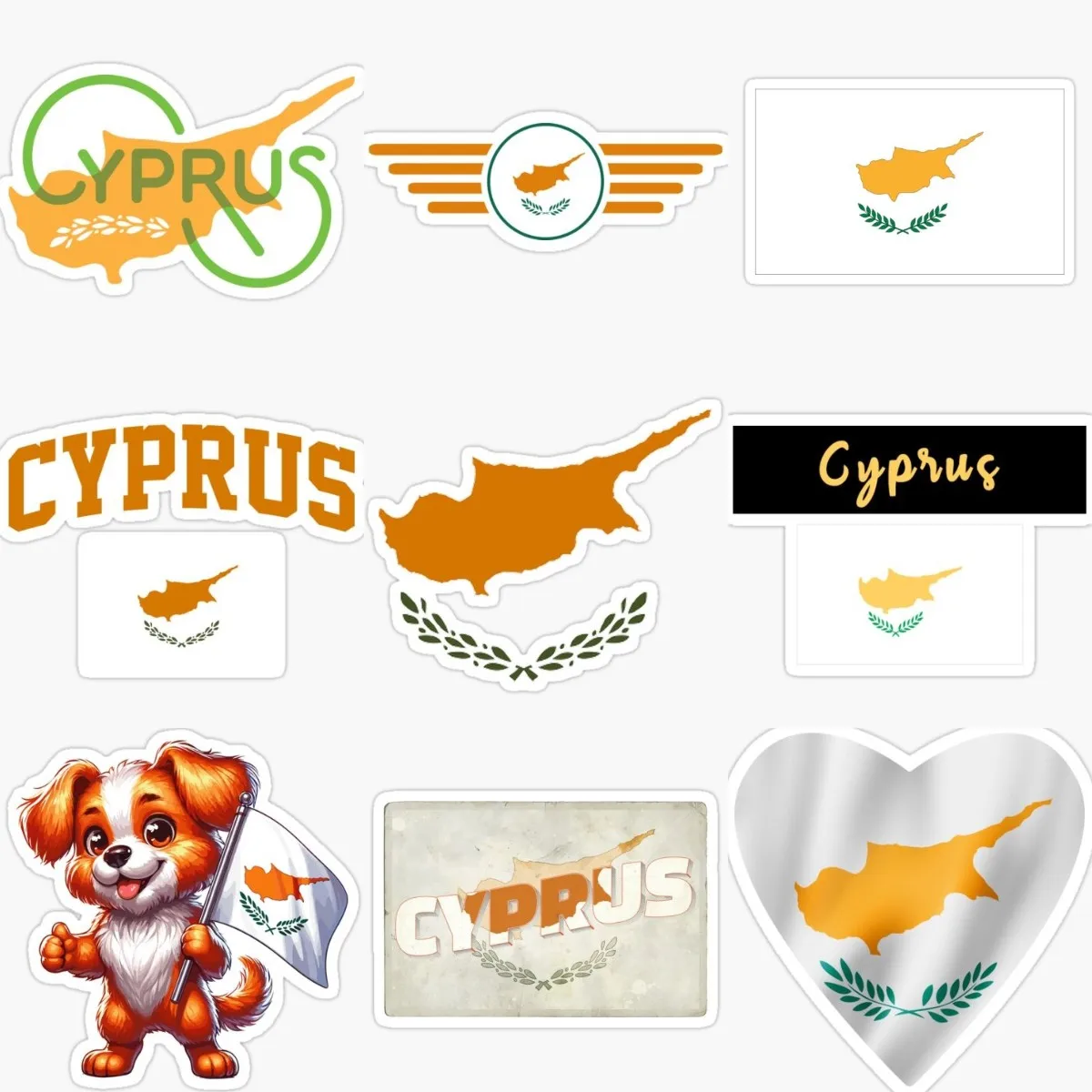 Creative Cyprus Flag Map Stick - Car Accessories Cyprus avis et prix