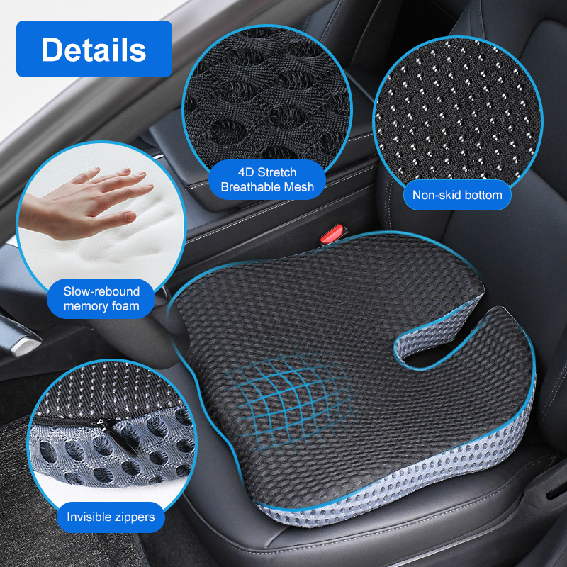 Ergonomic Wedge Car Seat Cushi - Car Seat Cushion Memory Foam avis et prix