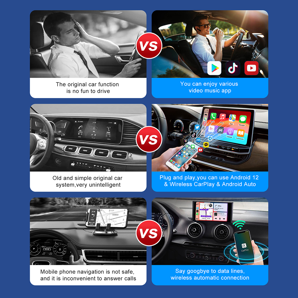 New 3 in 1 Wireless Carplay&An - Car Accessories Youtube avis et prix