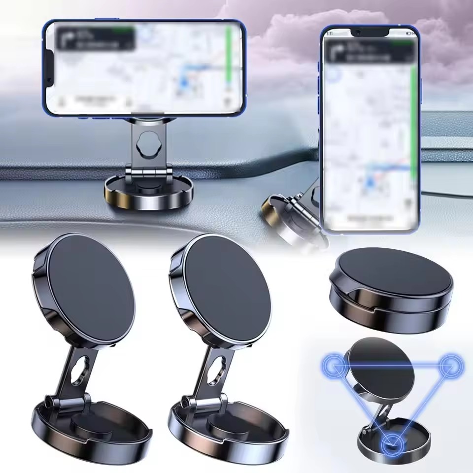 Round Folding Magnetic Car Hol - Car Accessories Phone Holder avis et prix