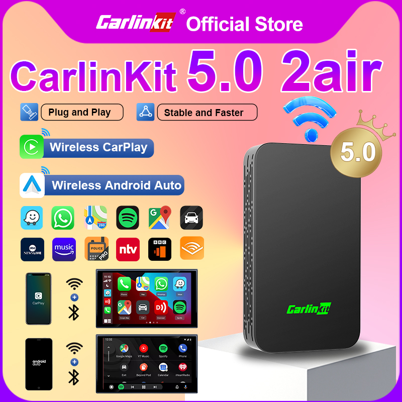 CarlinKit 5.0 Wired to Wireles - Car Accessories Youtube avis et prix