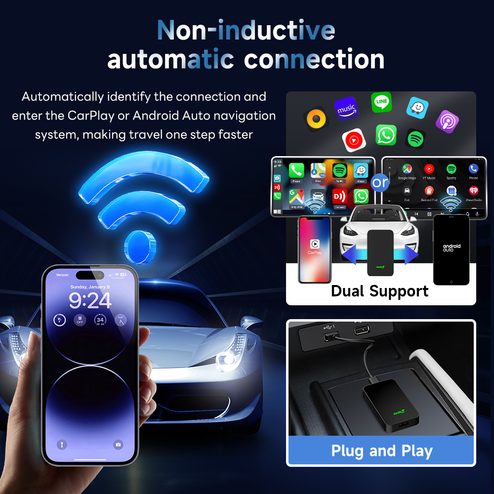 CarlinKit 5.0 Wired to Wireles - Car Accessories Youtube avis et prix
