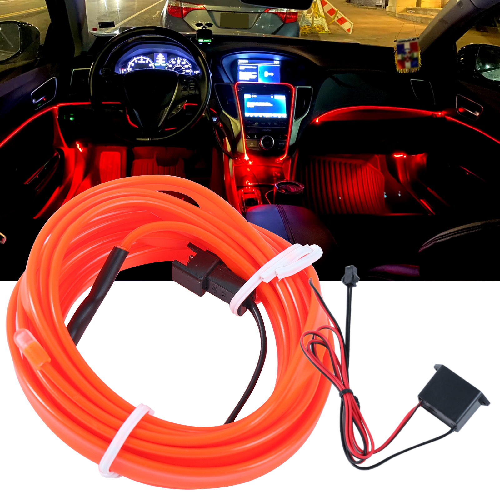 Car Interior Strip Light Ambie - Car Accessories Youtube avis et prix