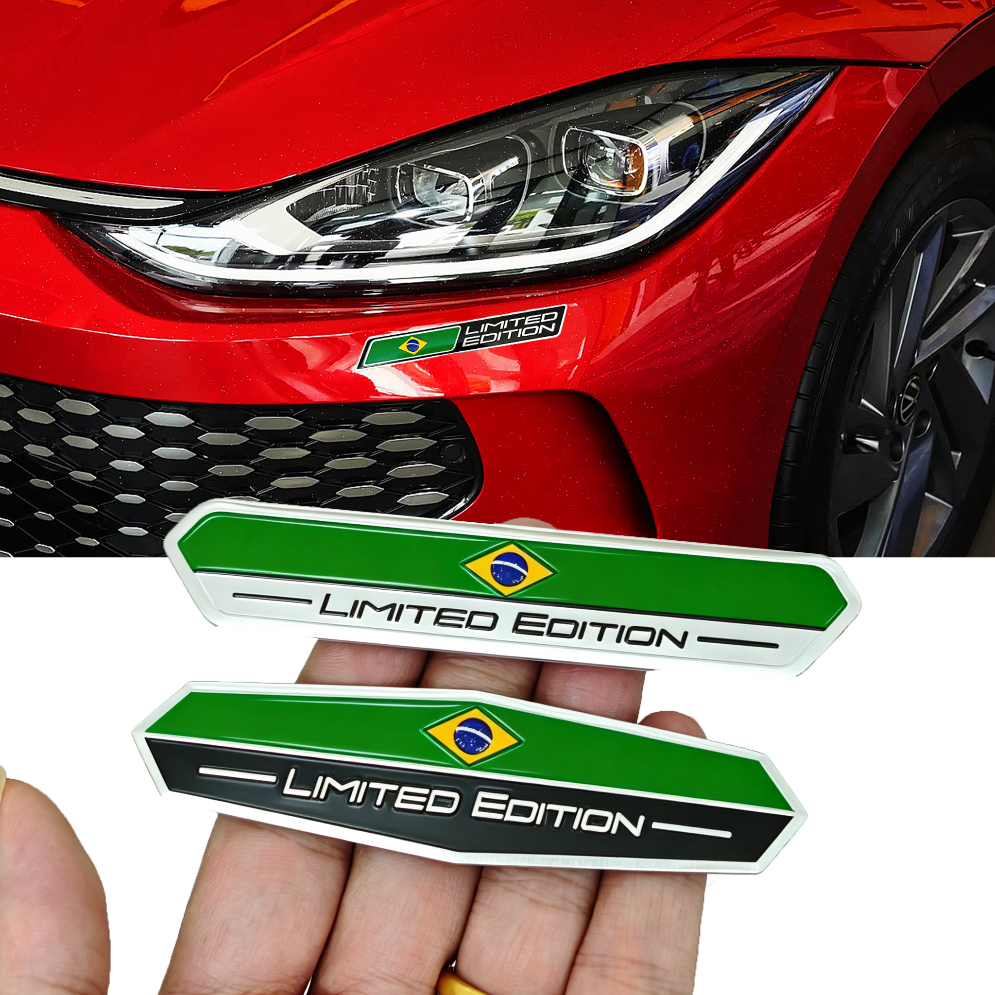 Brazil Flag Aluminum Car Stick - Car Accessories Bahrain avis et prix