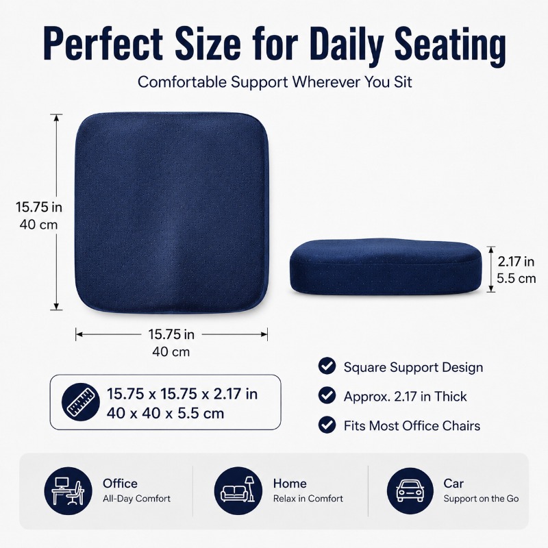 Thick Memory Foam Chair Cushio - Car Seat Cushion Memory Foam avis et prix