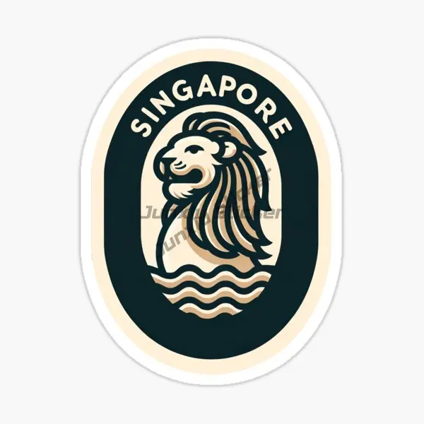 Singapore SG Flag Map Merlion  - Car Accessories Singapore avis et prix