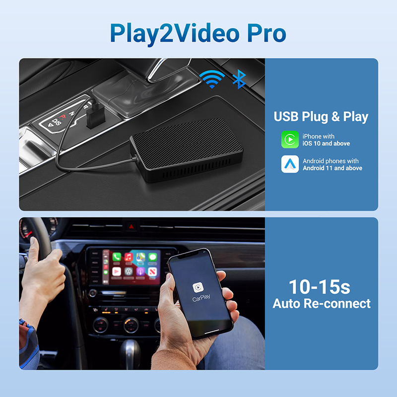 Ottocast Play2video Pro Ai Box - Car Accessories Youtube avis et prix
