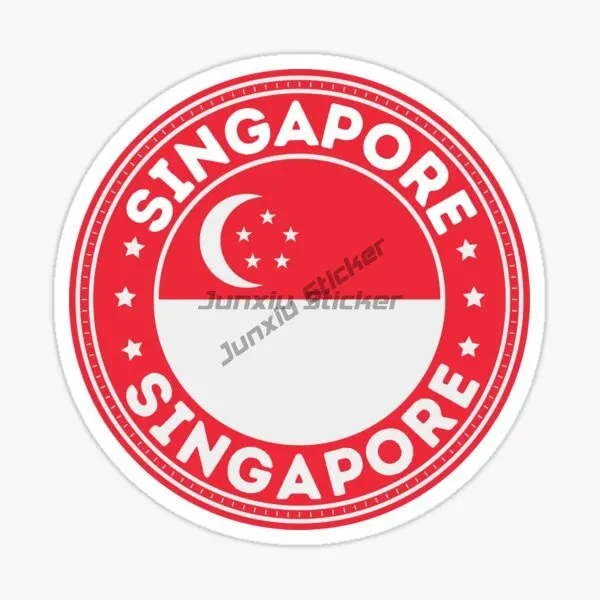 Singapore Flag Map Creative PV - Car Accessories Singapore avis et prix