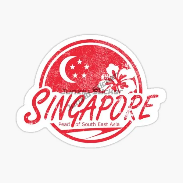 Singapore Flag Map Creative PV - Car Accessories Singapore avis et prix
