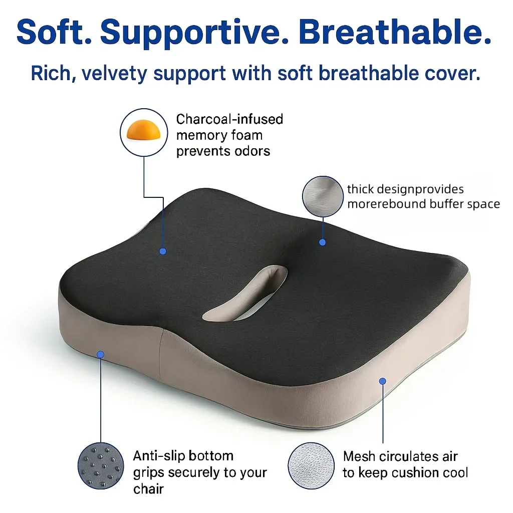 New Memory Foam Seat Cushion E - Car Seat Cushion Memory Foam avis et prix