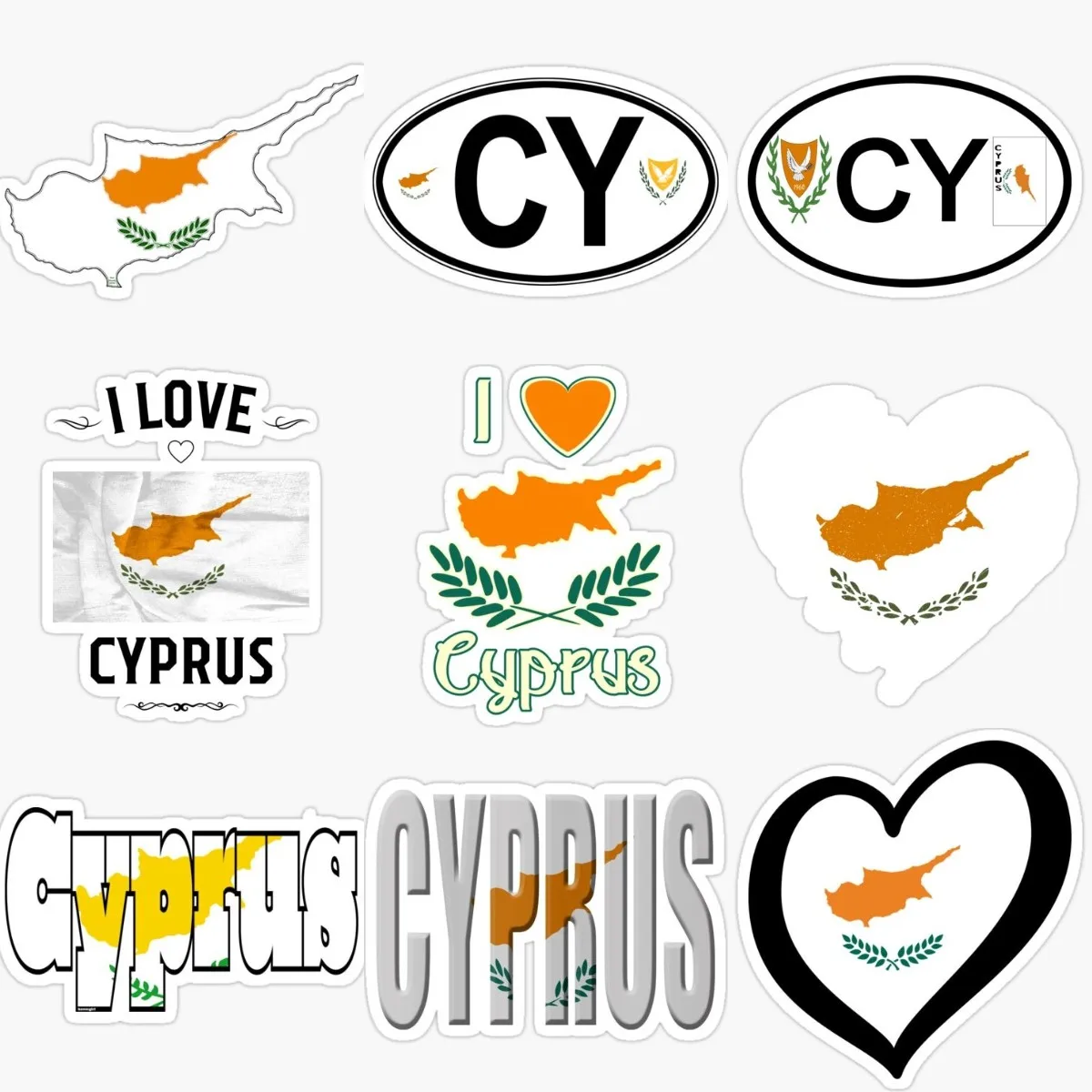Creative CY Cyprus Flag Map Wa - Car Accessories Cyprus avis et prix