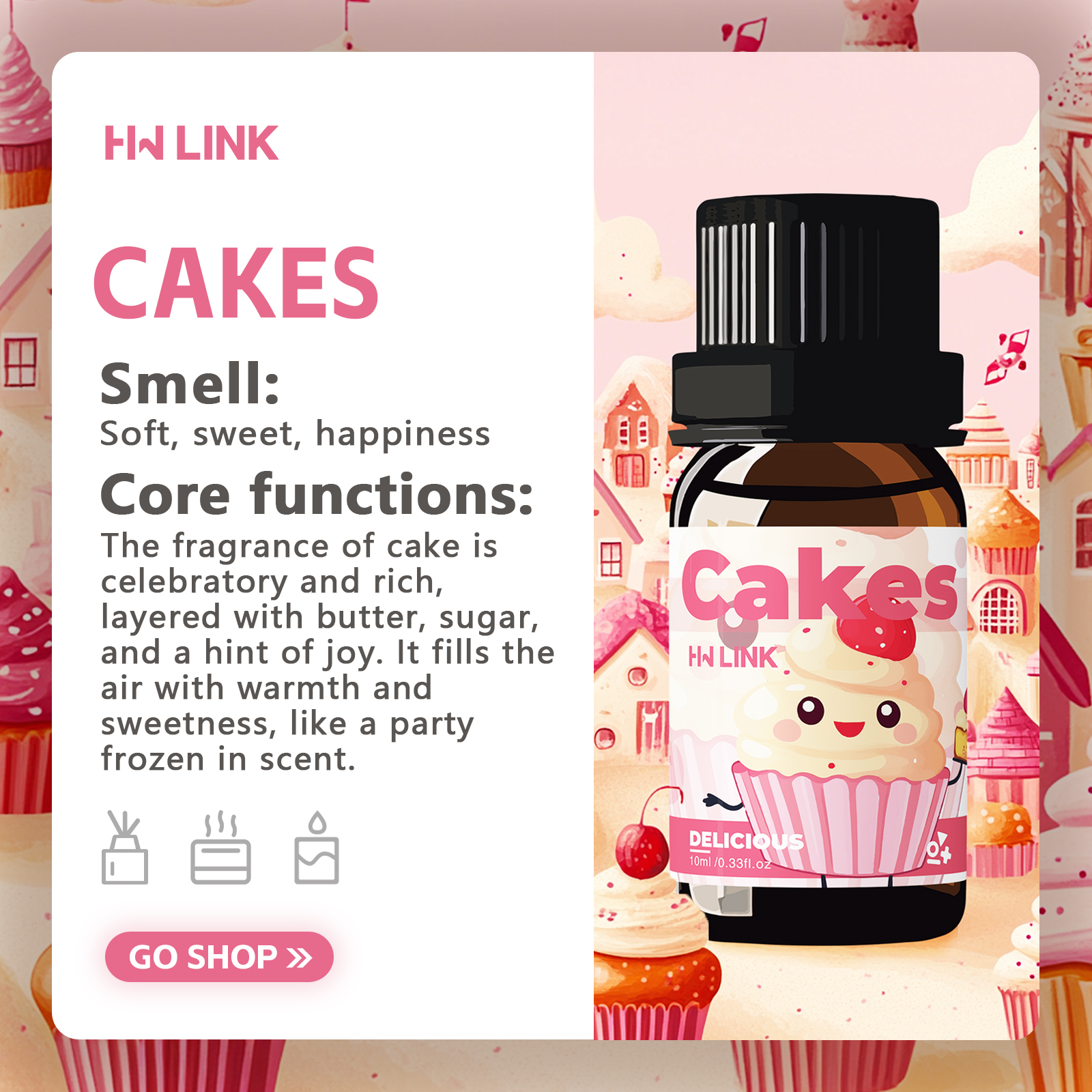 10ml Cakes Essential Oils Perf - Car Accessories Perfume avis et prix