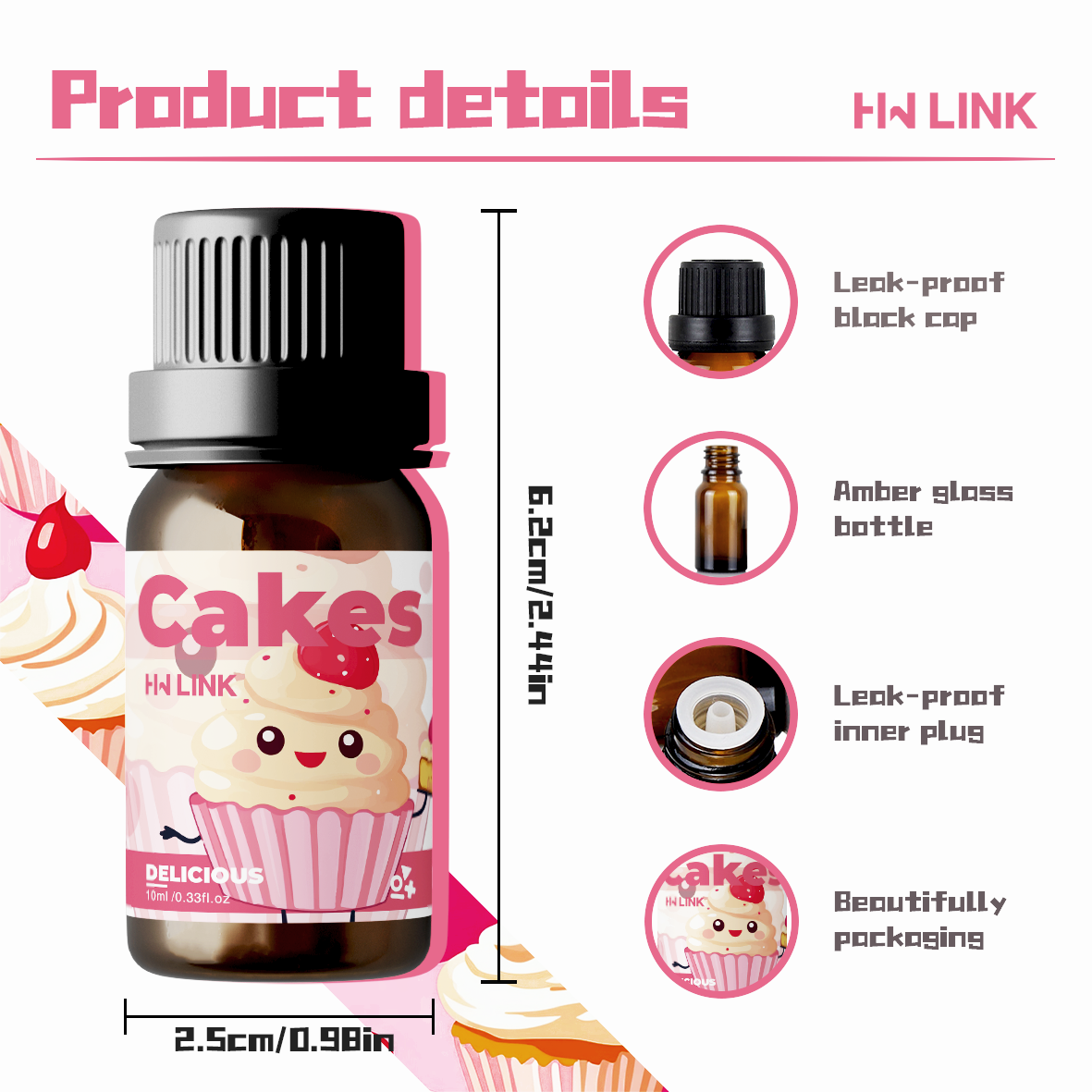 10ml Cakes Essential Oils Perf - Car Accessories Perfume avis et prix