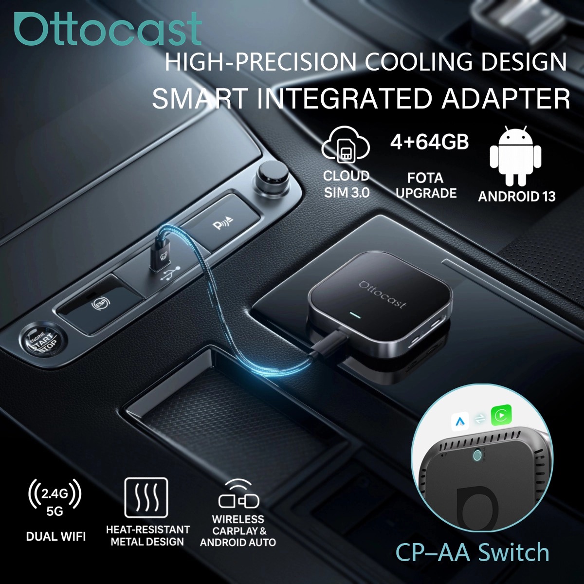 Ottocast  E2 AI Box Wireless C - Car Accessories Youtube avis et prix
