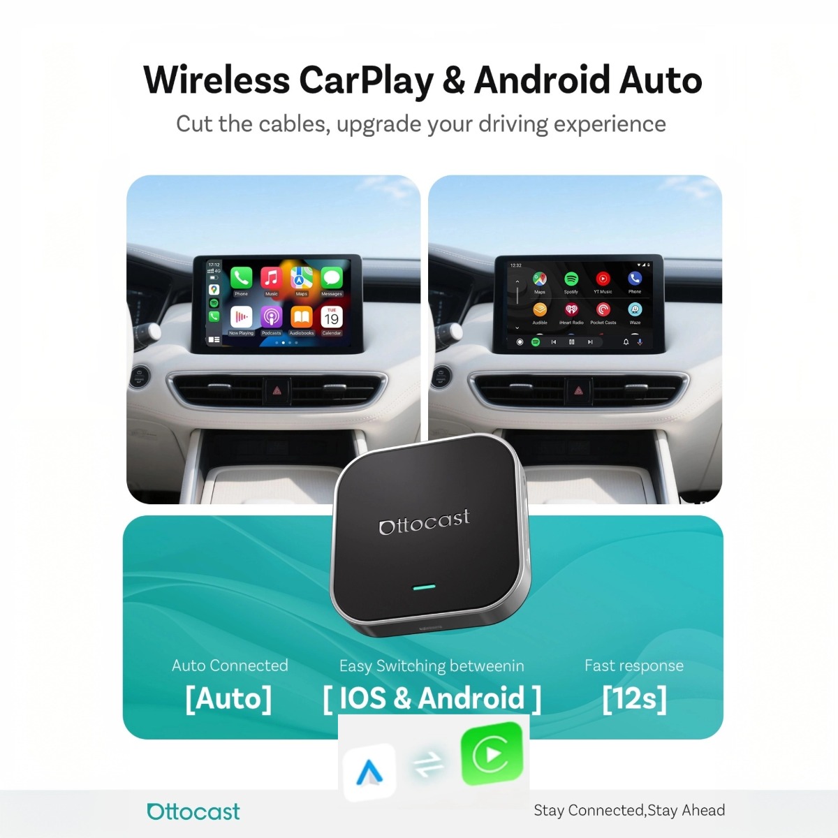Ottocast  E2 AI Box Wireless C - Car Accessories Youtube avis et prix