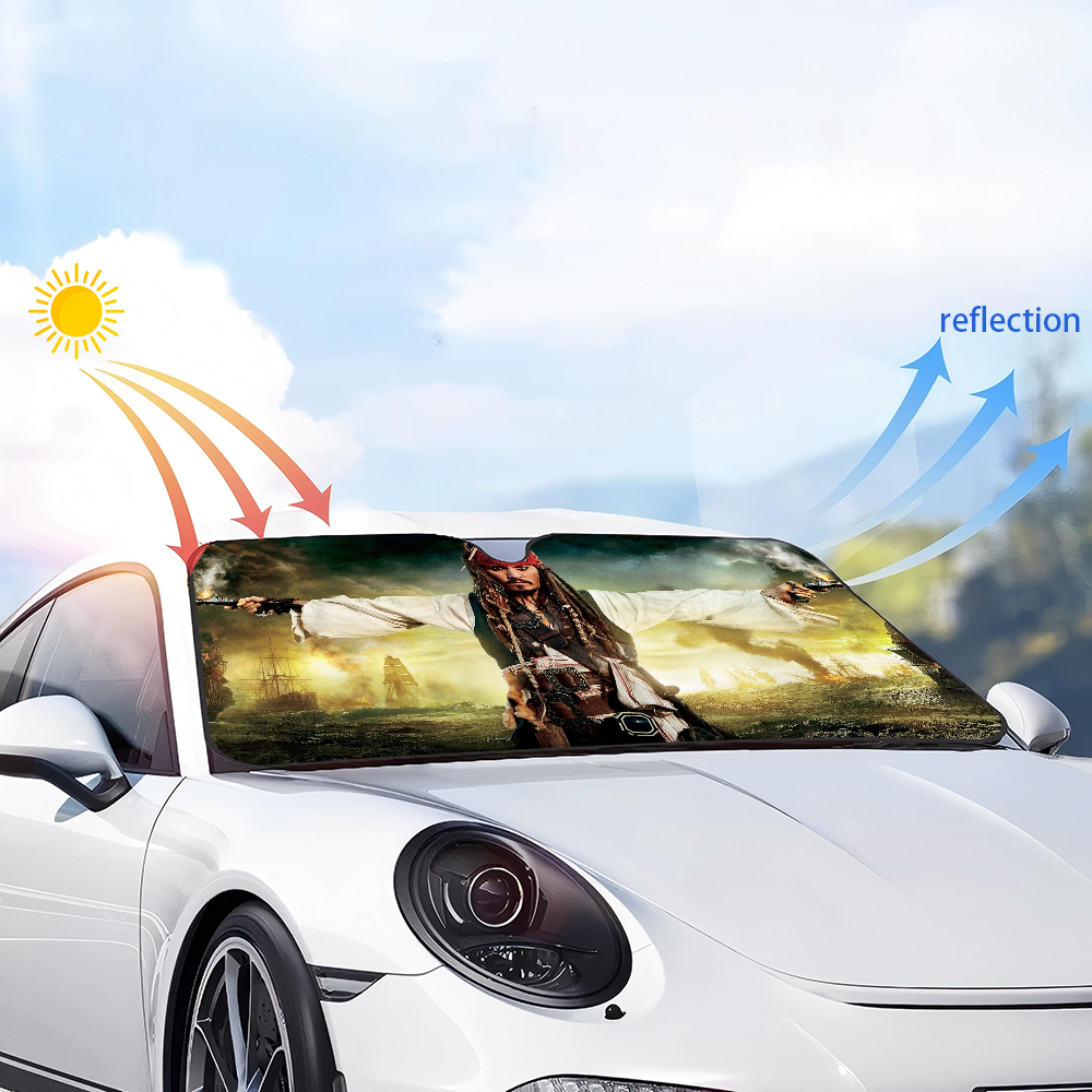 Jack Sparrow Car Sunshade Wind - Car Accessories Window avis et prix