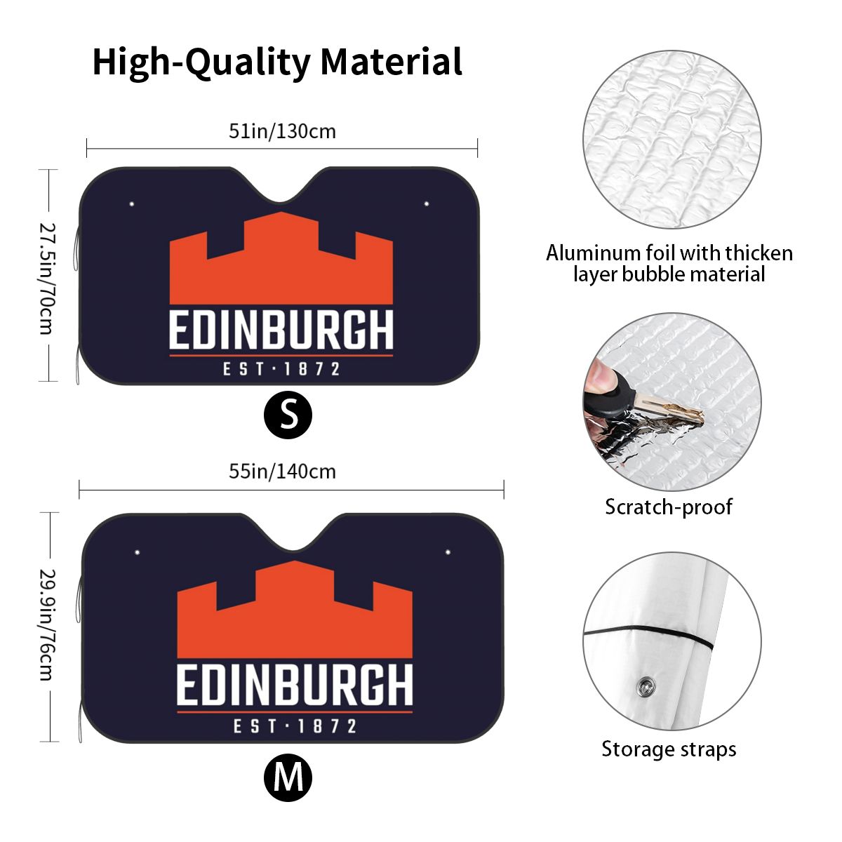 The Edinburgh Rugby Logo 2 Sun - Car Accessories Edinburgh avis et prix