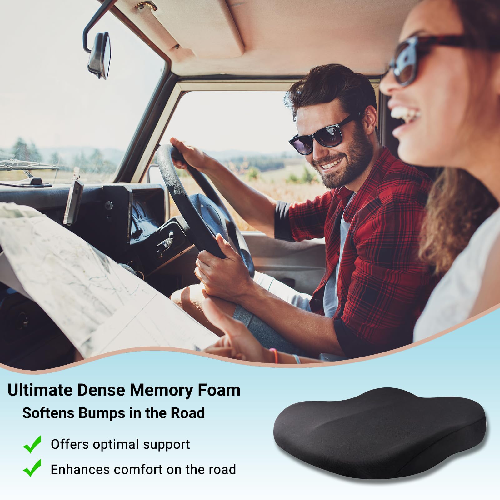 1pc Memory Foam Slow Rebound S - Car Seat Cushion Memory Foam avis et prix
