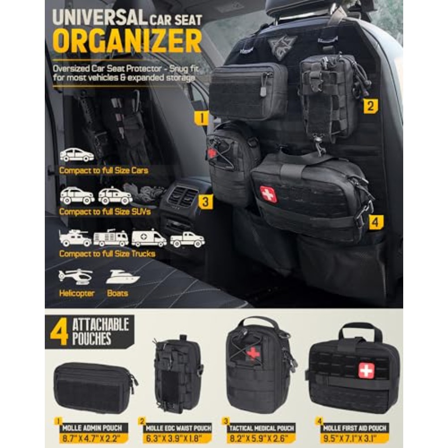 Tactical Car Seat Back Organiz - Car Seat Organizer avis et prix