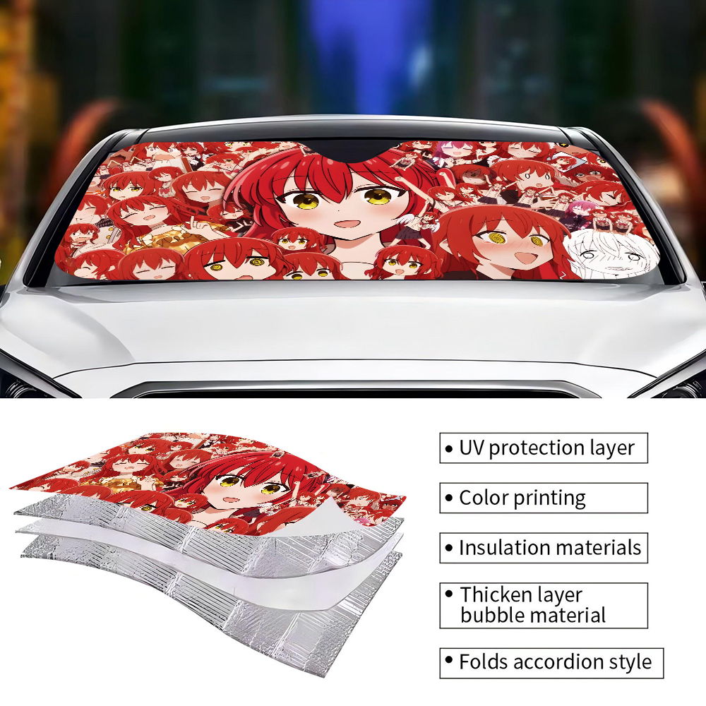 Anime B-bocchi The Rock Cartoo - Car Accessories Window avis et prix