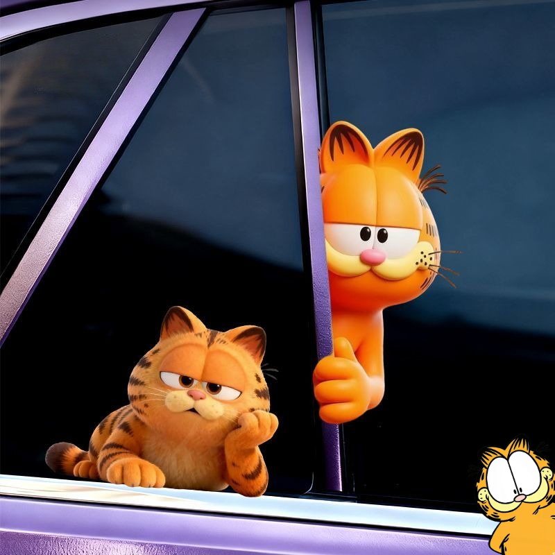 Garfield anime cartoon cute fu - Car Accessories Window avis et prix