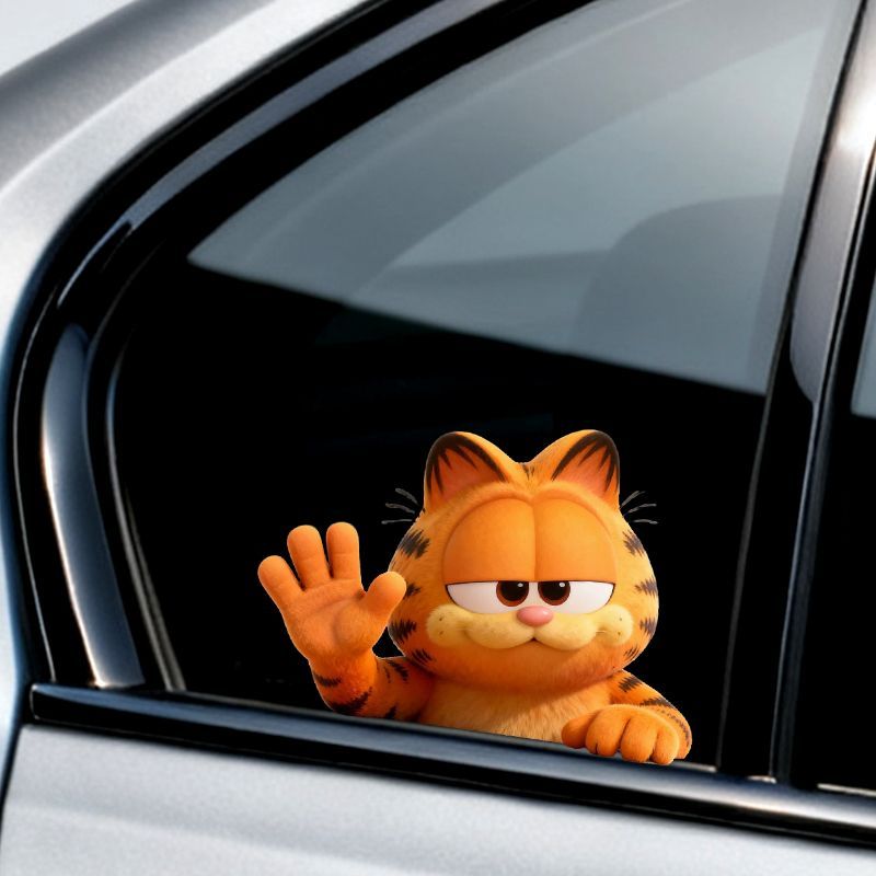 Garfield anime cartoon cute fu - Car Accessories Window avis et prix
