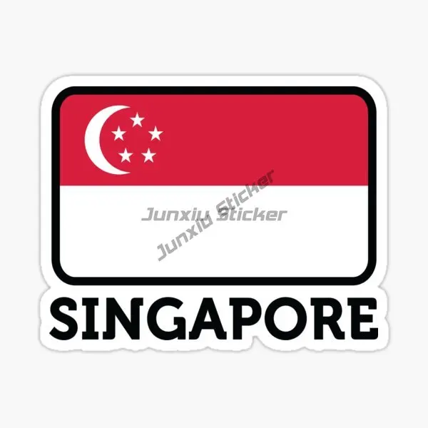 Singapore Flag Map Merlion Emb - Car Accessories Singapore avis et prix