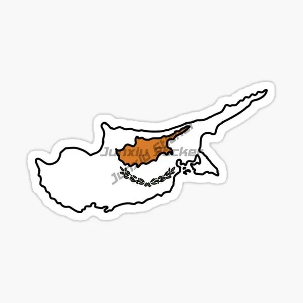 Creative Cyprus Flag Map Water - Car Accessories Cyprus avis et prix