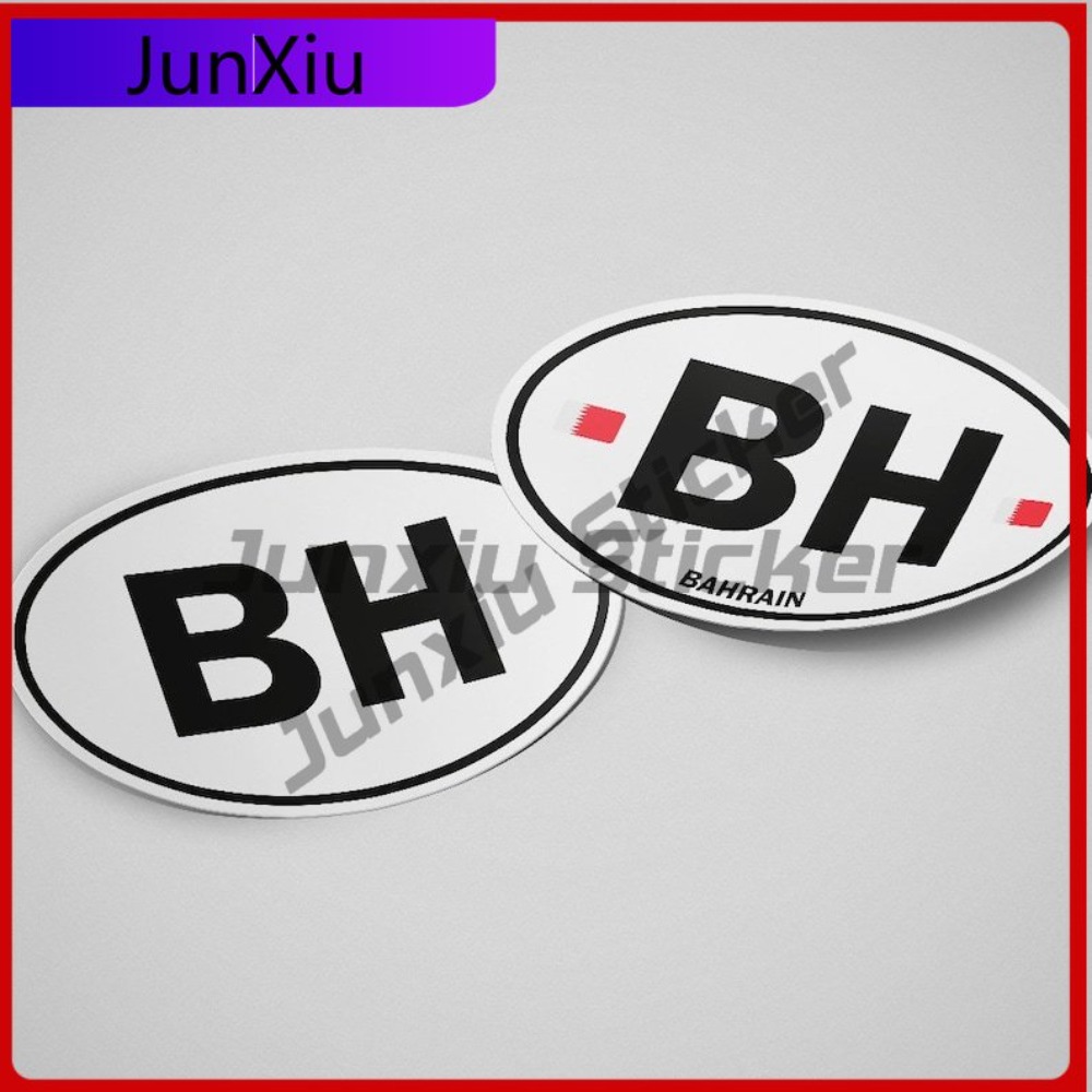 Bahrain Flag Sticker Oval-shap - Car Accessories Bahrain avis et prix