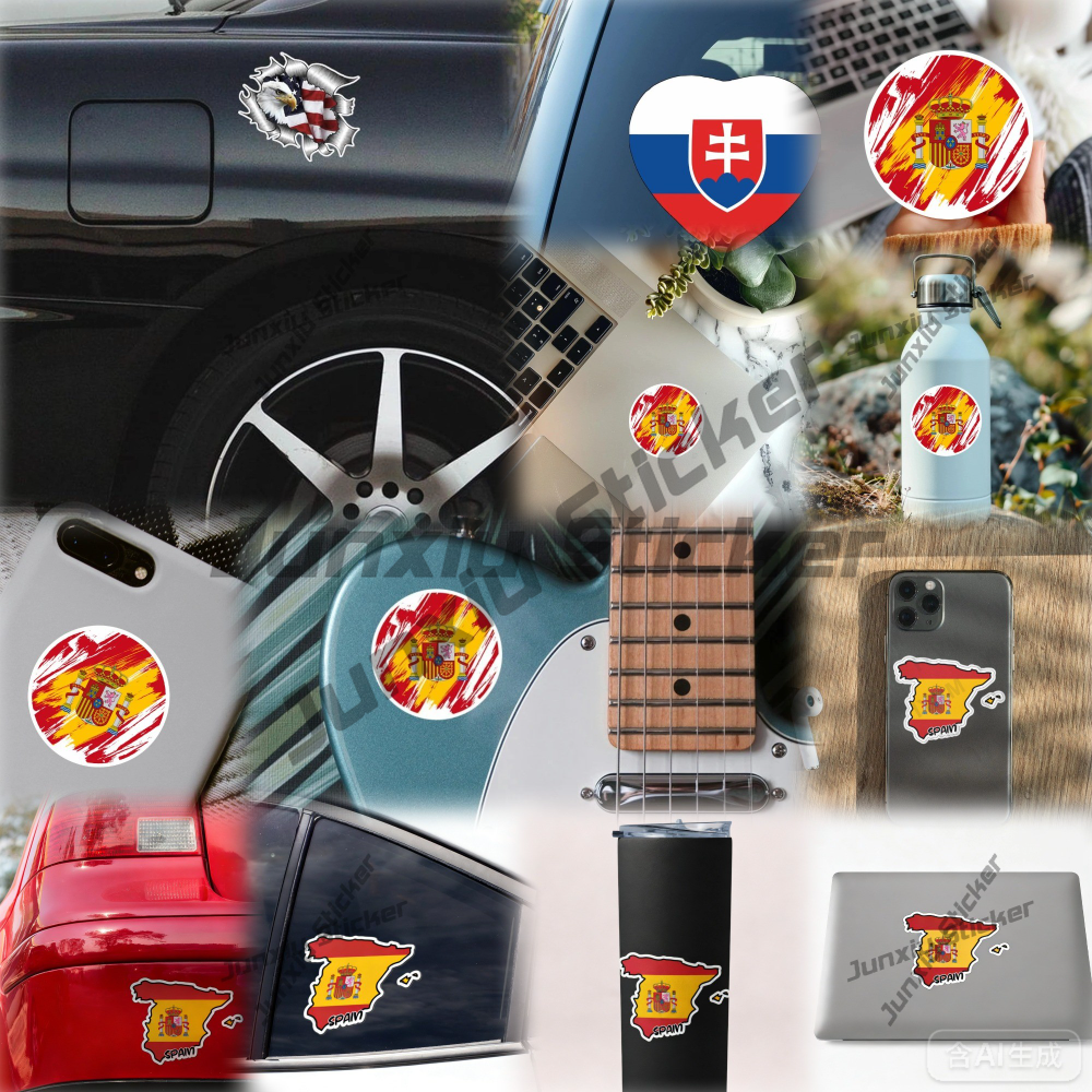 Bahrain Flag Sticker Oval-shap - Car Accessories Bahrain avis et prix