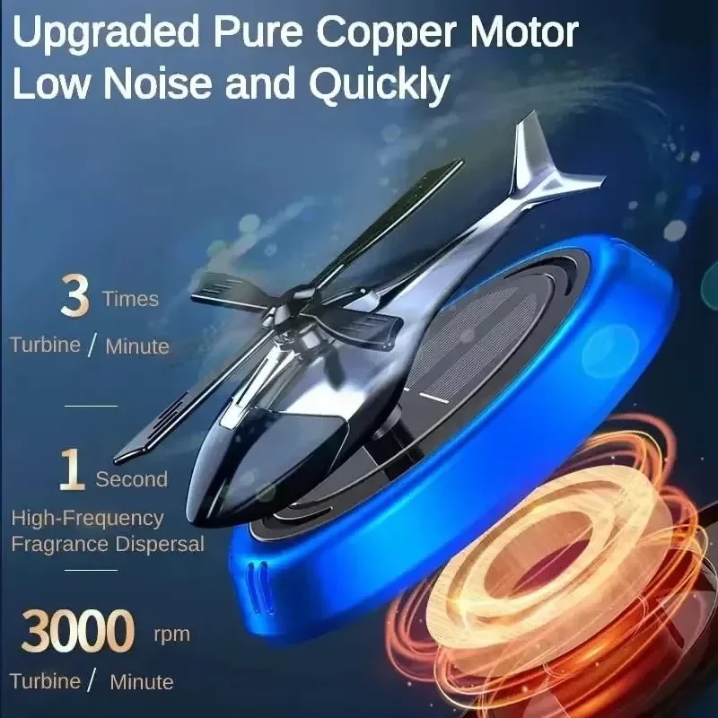 Solar Powered Helicopter Car A - Car Accessories Perfume avis et prix