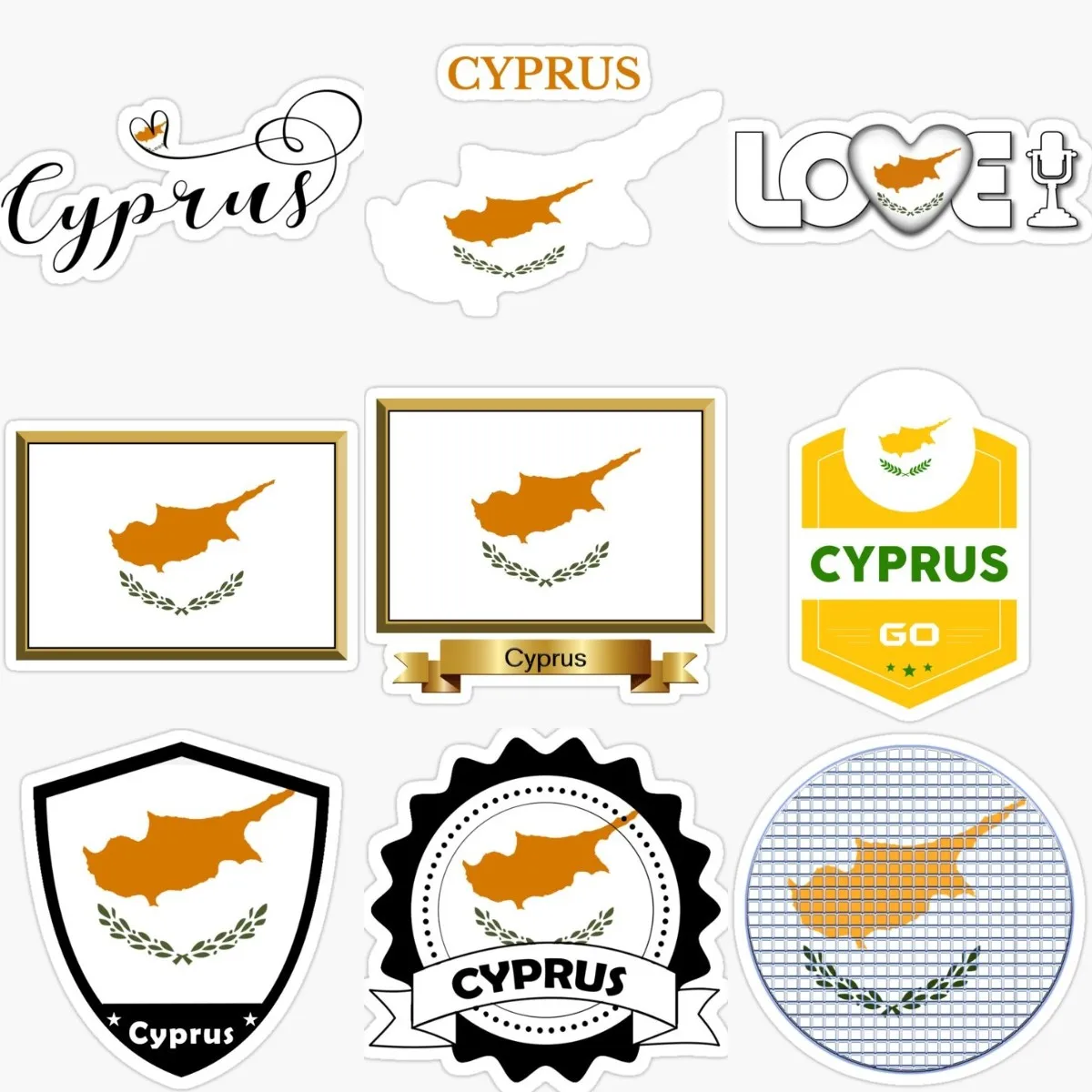 Creative Cyprus Flag Map Stick - Car Accessories Cyprus avis et prix