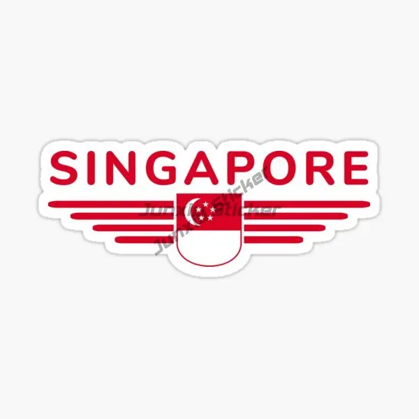 Singapore Flag Merlion Scenery - Car Accessories Singapore avis et prix