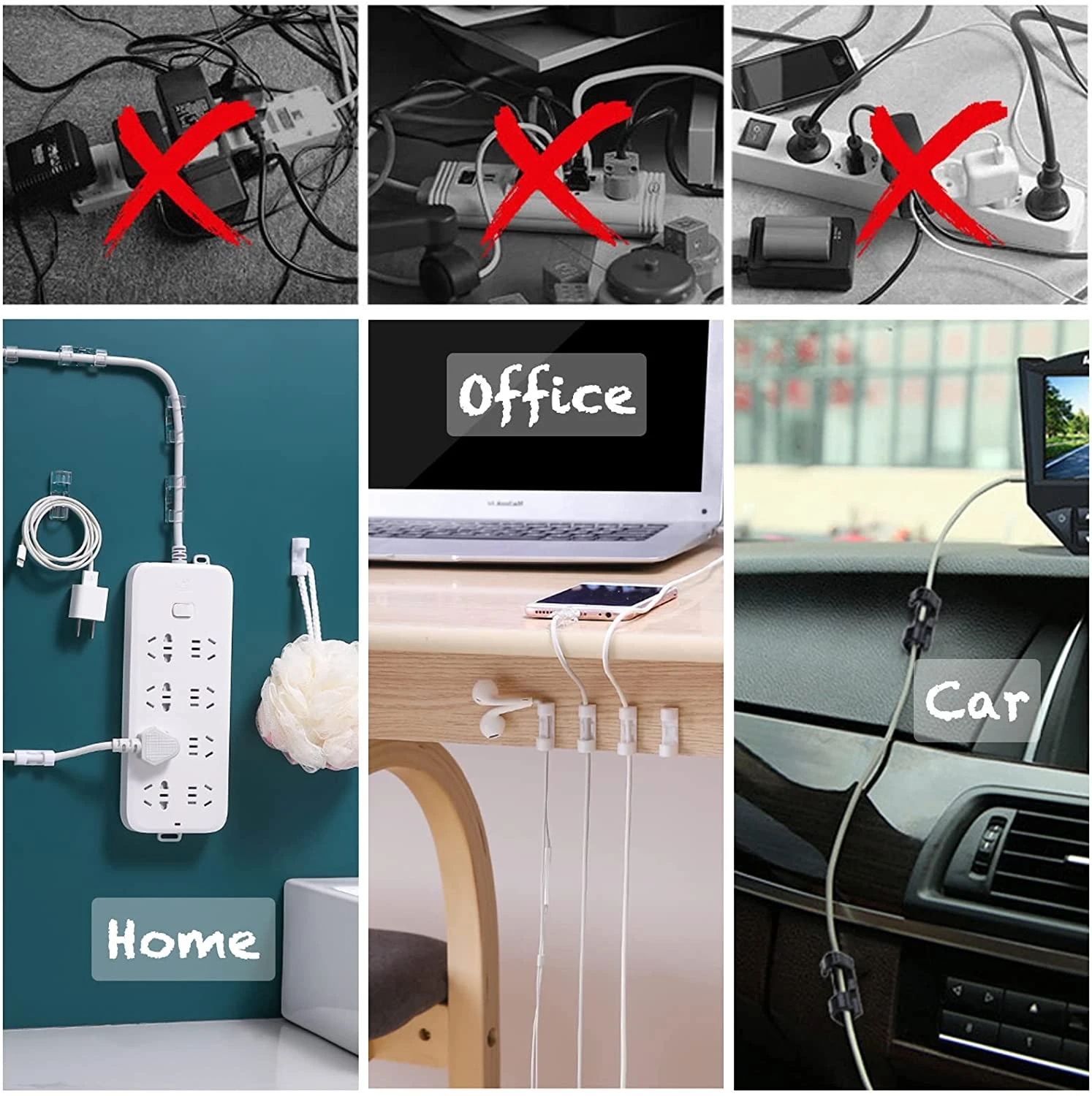 Cable Clips Organizer Drop Wir - Car Cable Organizer avis et prix