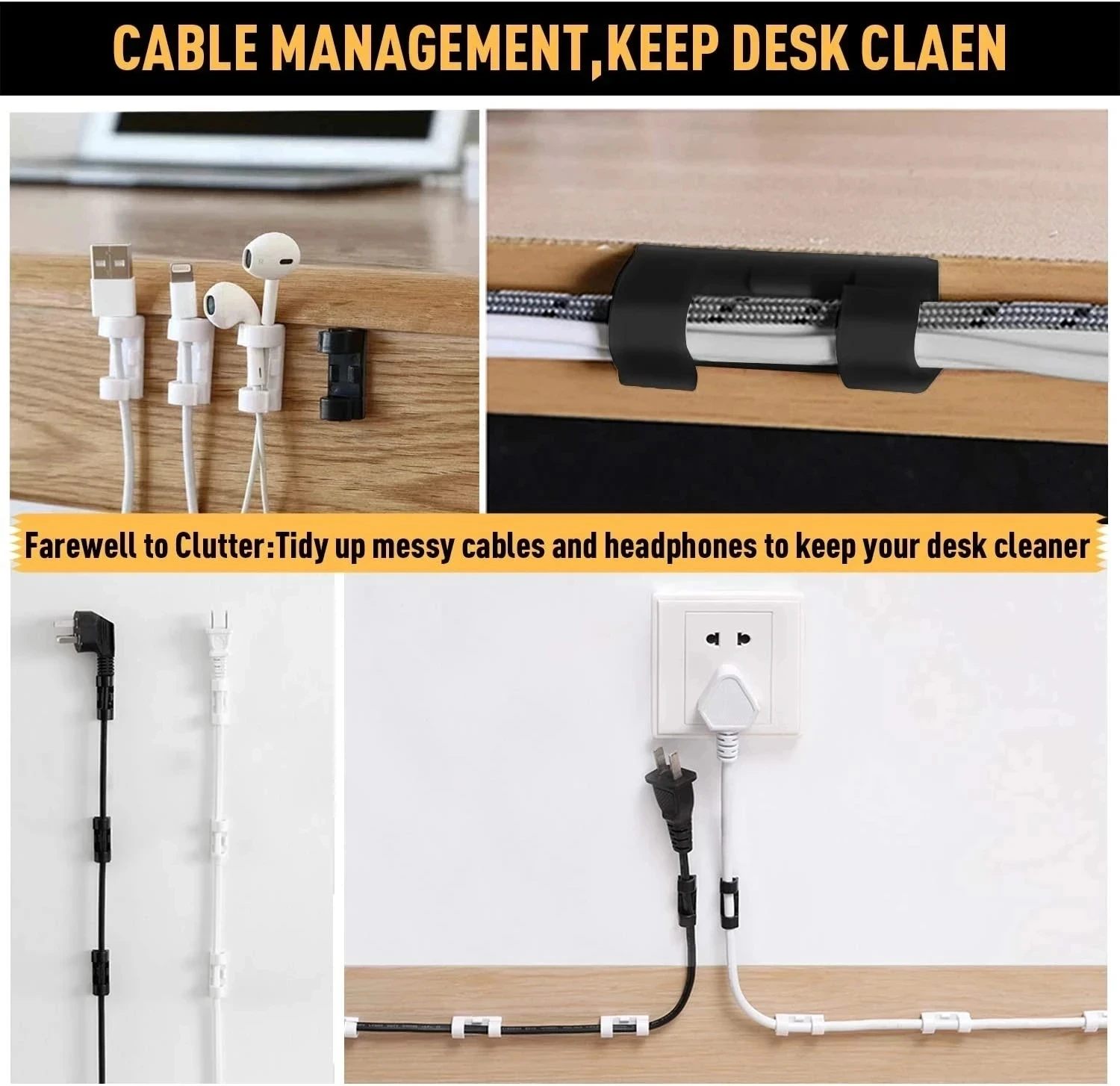 Cable Clips Organizer Drop Wir - Car Cable Organizer avis et prix