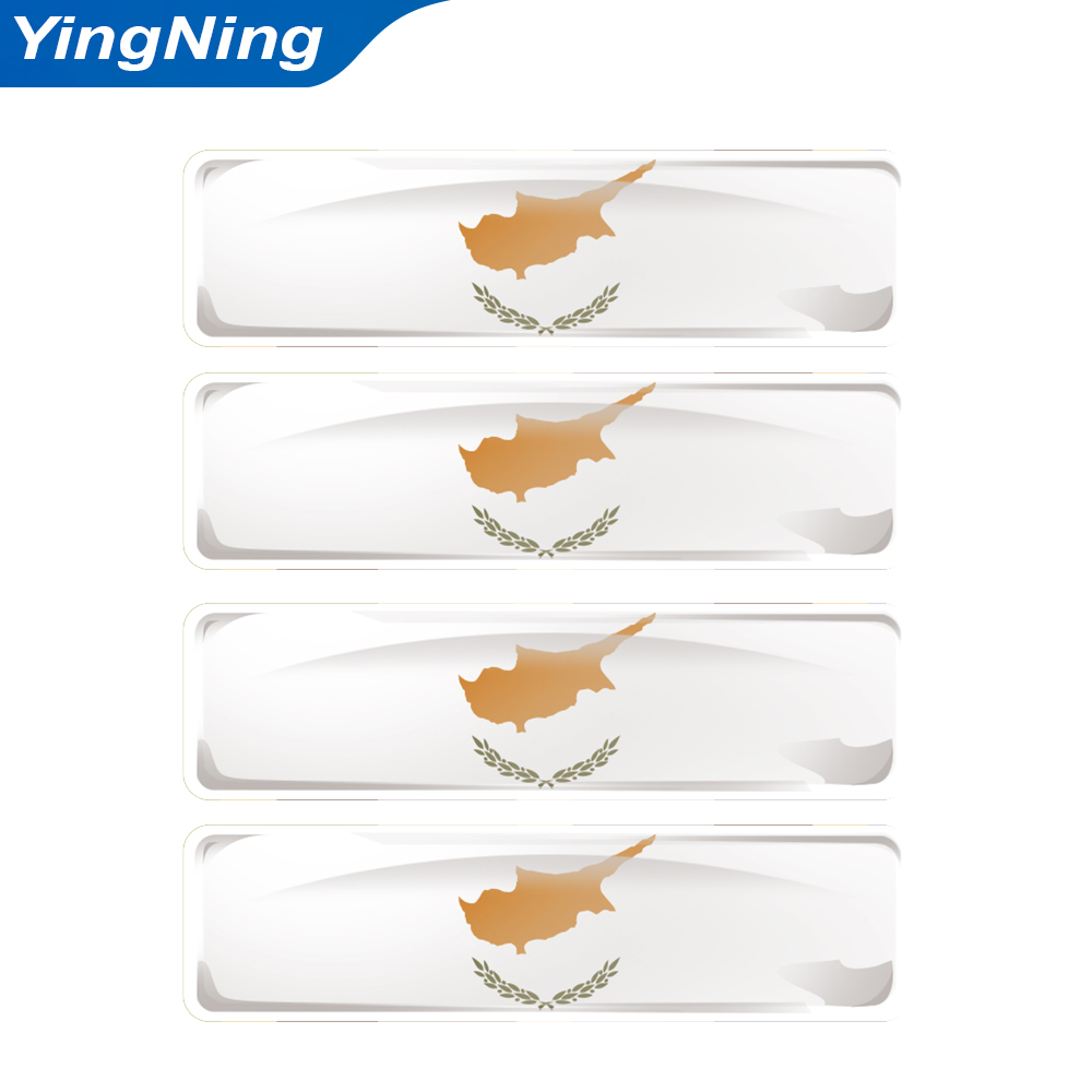 4PCS Cyprus Flag Sticker 3D Do - Car Accessories Cyprus avis et prix