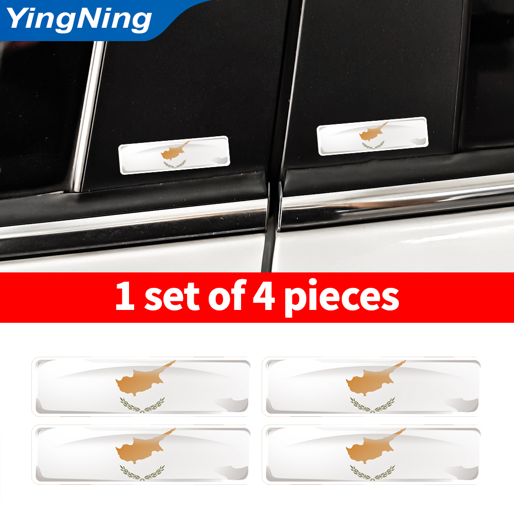 4PCS Cyprus Flag Sticker 3D Do - Car Accessories Cyprus avis et prix