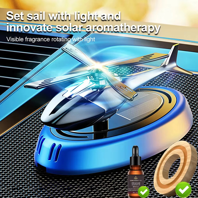 Helicopter Styling Solar Car A - Car Accessories Perfume avis et prix