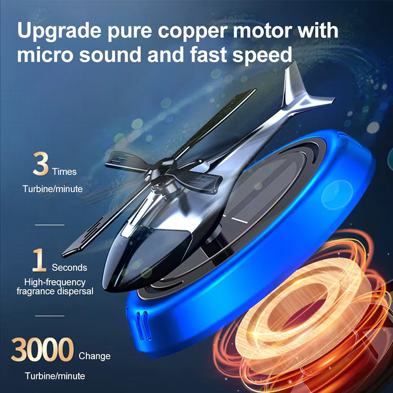 Helicopter Styling Solar Car A - Car Accessories Perfume avis et prix