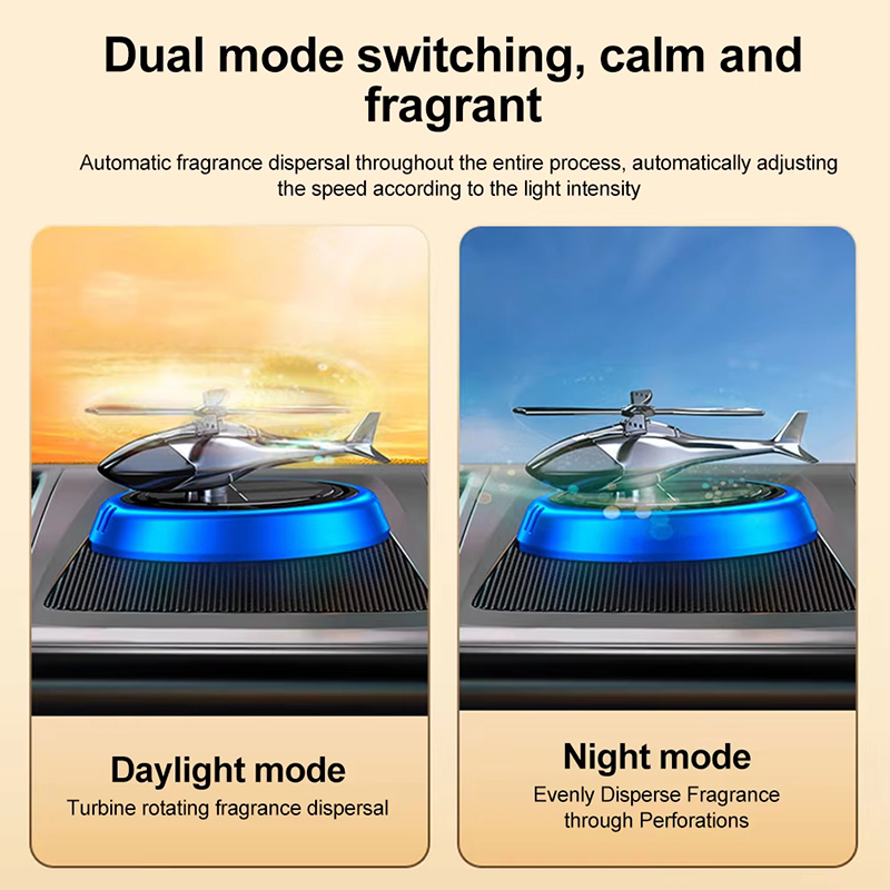 Helicopter Styling Solar Car A - Car Accessories Perfume avis et prix