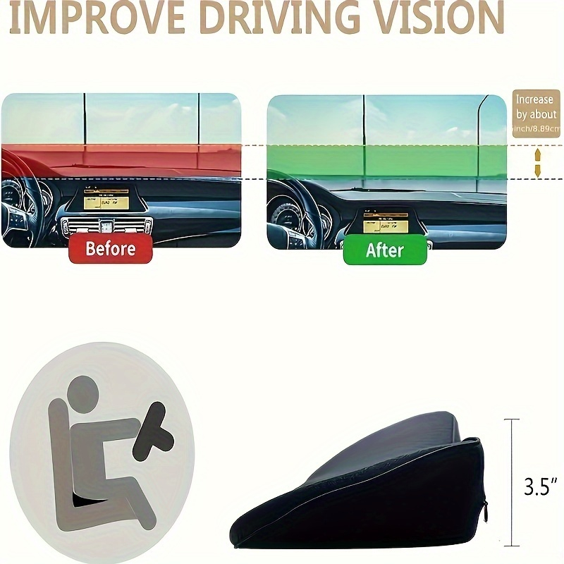 2-in-1 Car Seat Cushion Lumbar - Car Seat Cushion Memory Foam avis et prix
